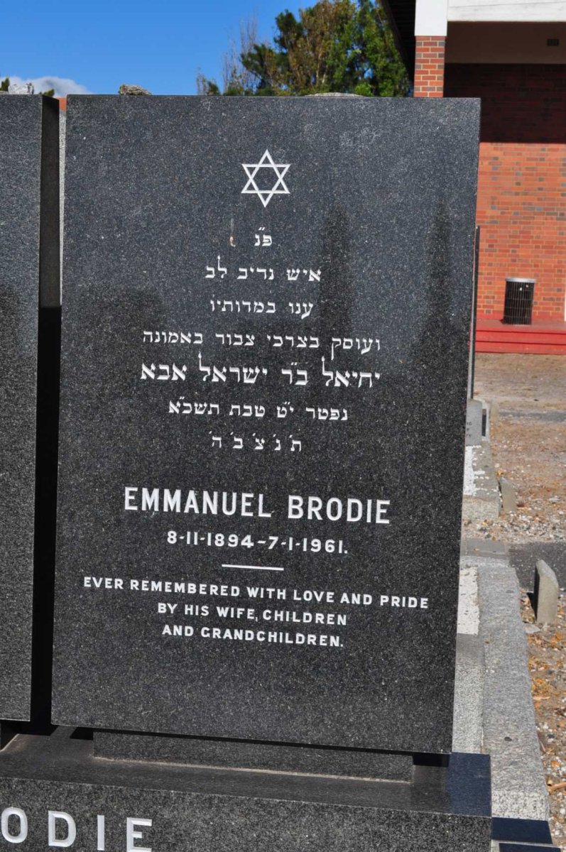 BRODIE Emmanuel 1894-1961