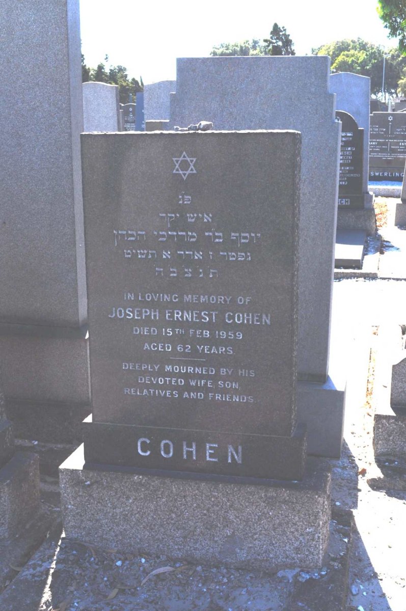 COHEN Joseph Ernest -1959