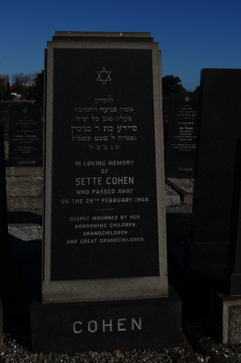 COHEN Sette -1968