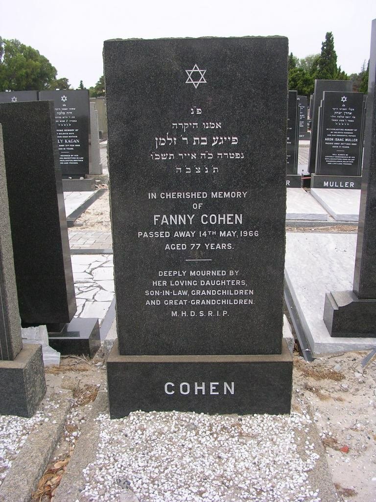 COHEN Fanny -1966