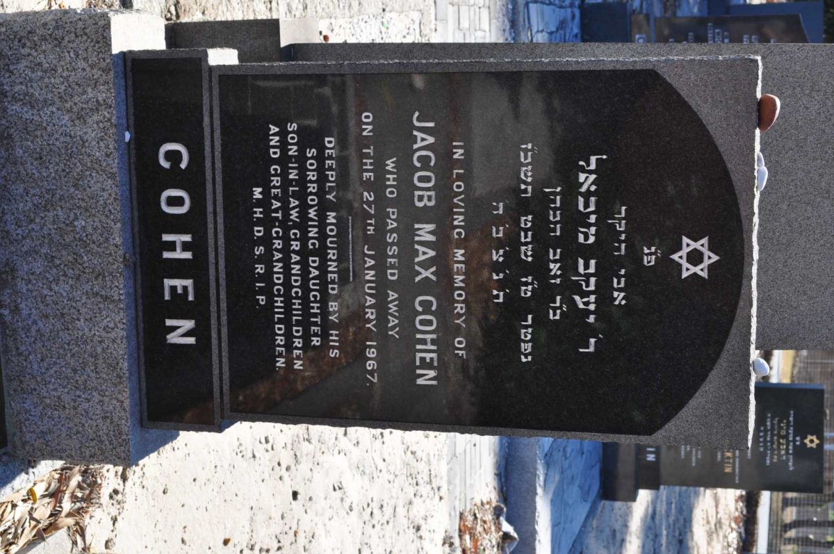 COHEN Jacob Max -1967
