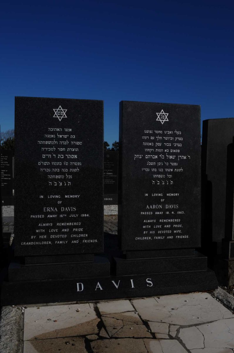 DAVIS Aaron -1963 &amp; Erna -1984