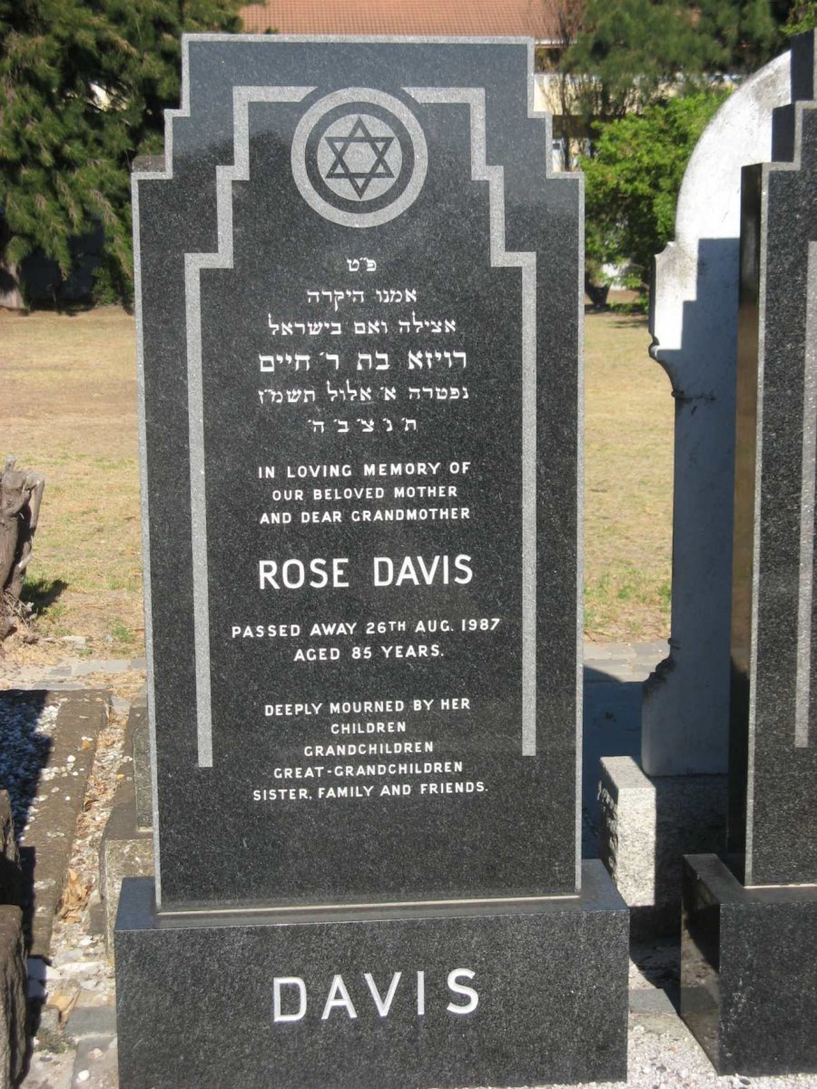 DAVIS Rose -1987