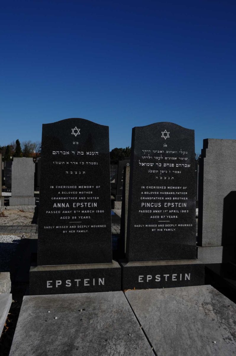 EPSTEIN Pincus -1963 &amp; Anna -1986