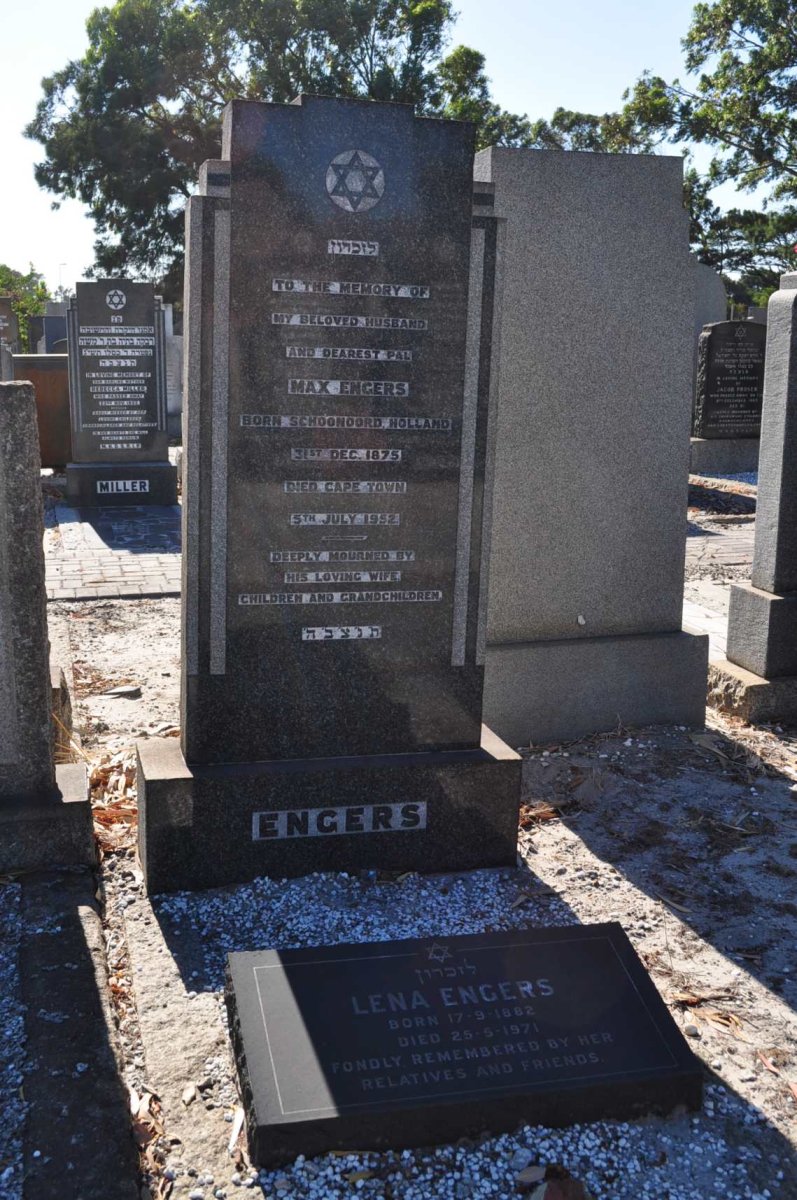 ENGERS Max 1875-1952 &amp; Lena 1882-1971