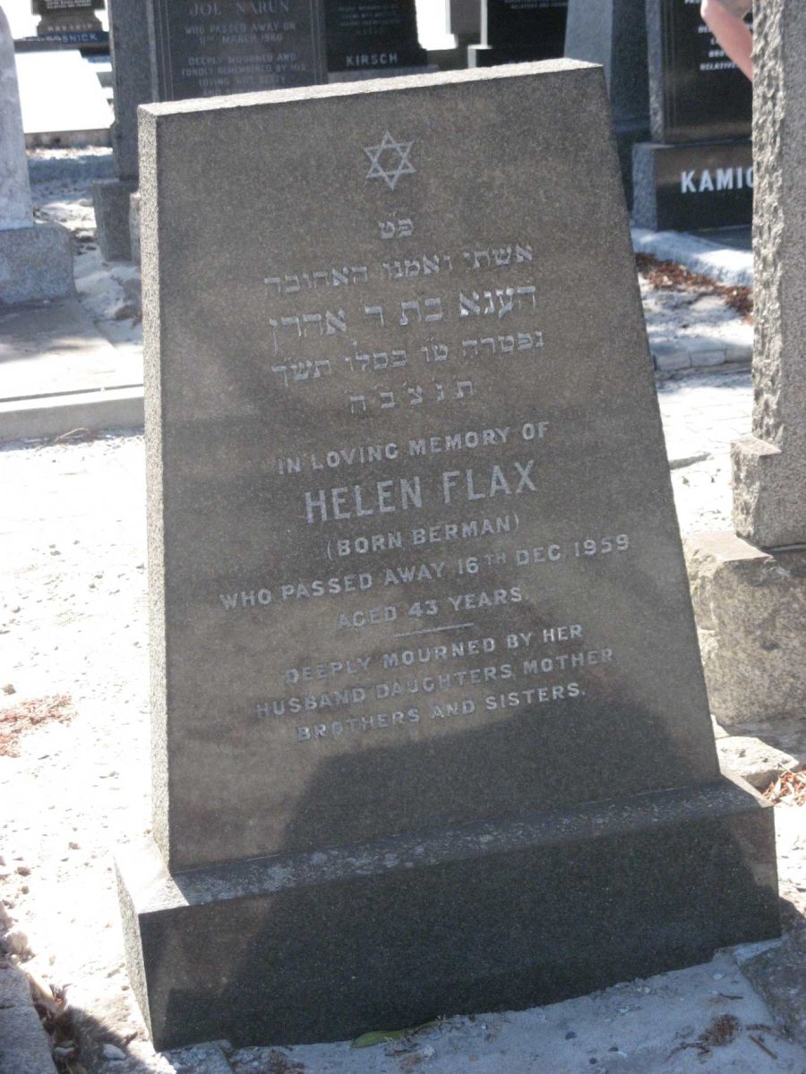 FLAX Helen nee BERMAN -1959