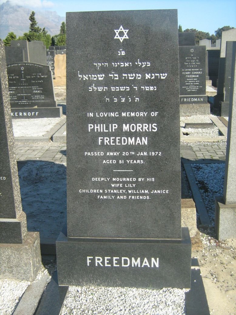 FREEDMAN Philip Morris -1972