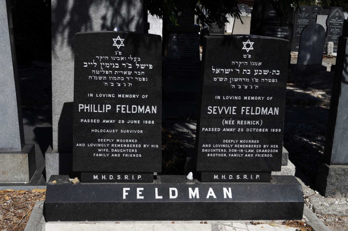 FELDMAN Phillip -1988 &amp; Sevvie RESNICK -1999