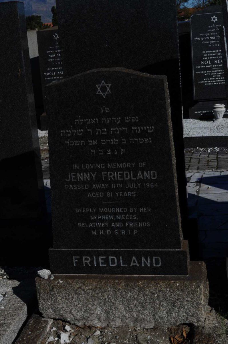 FRIEDLAND Jenny -1964