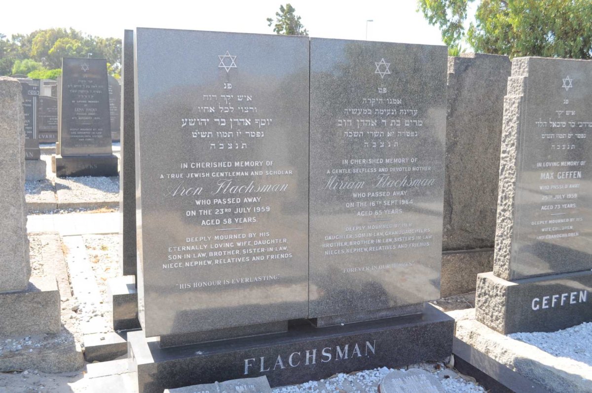 FLACHSMAN Aron -1959 &amp; Miriam -1964