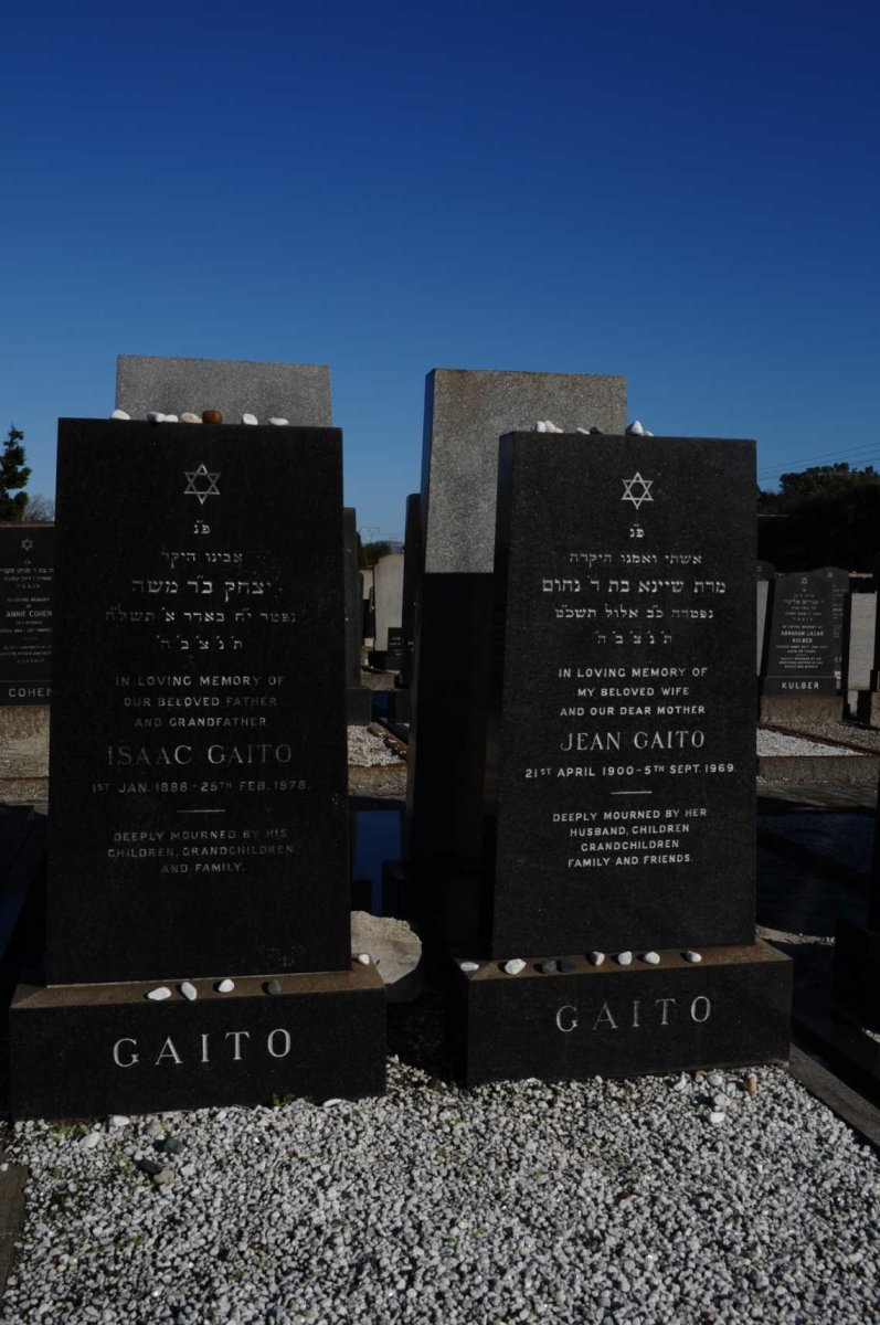 GAITO Isaac 1888-1978 &amp; Jean 1900-1969