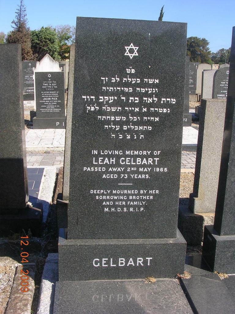 GELBART Leah -1965