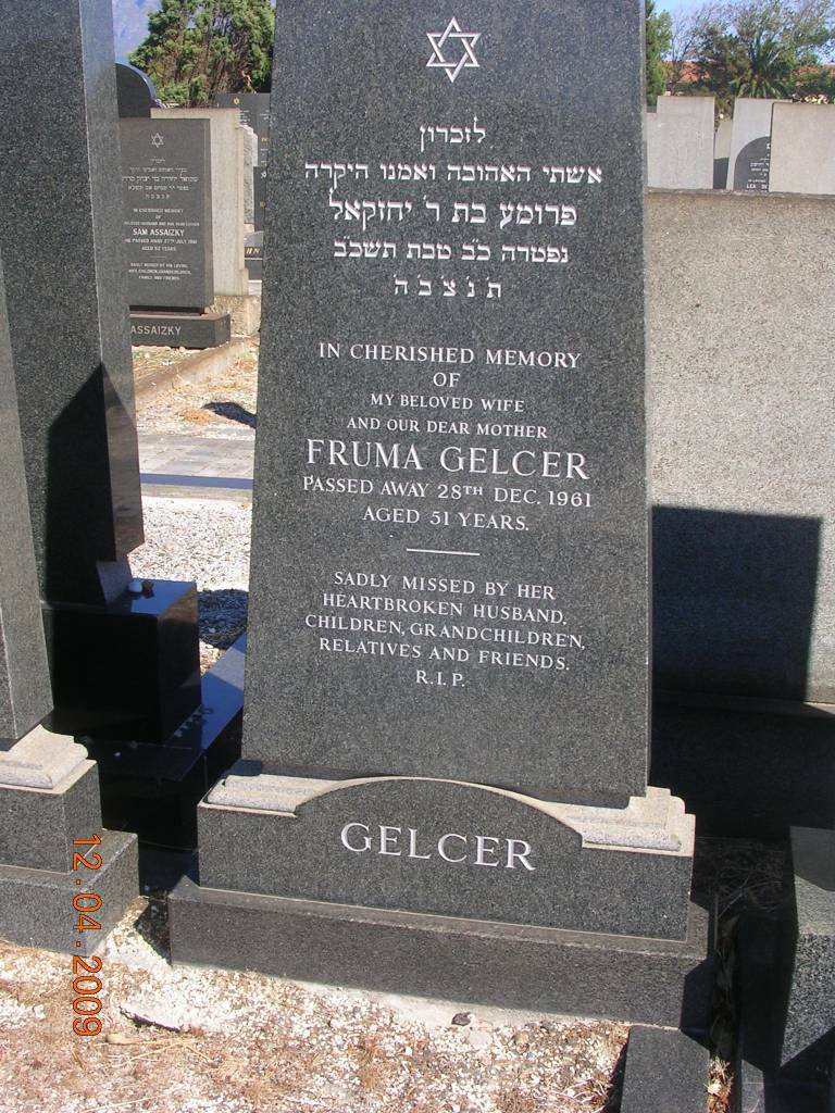 GELCER Fruma -1961