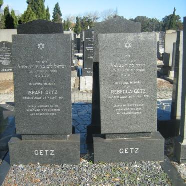 GETZ Israel -1964 &amp; Rebecca -1978