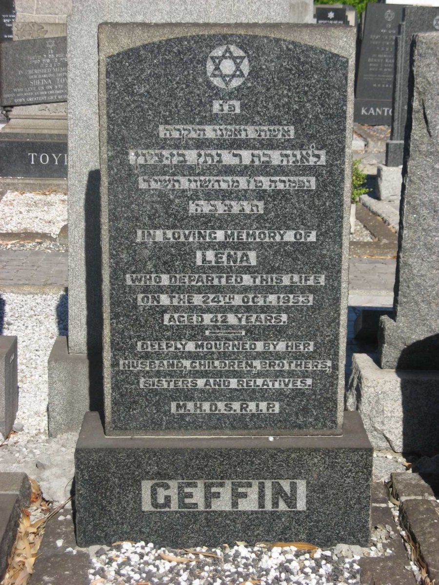 GEFFIN Lena -1953
