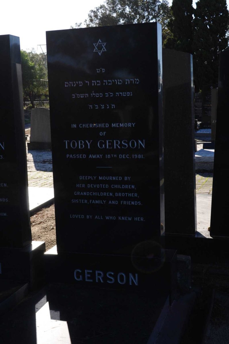 GERSON Toby -1981