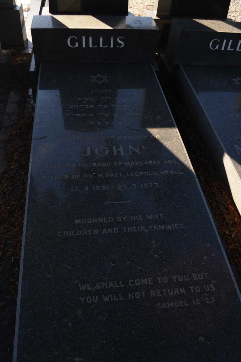 GILLIS John 1891-1973