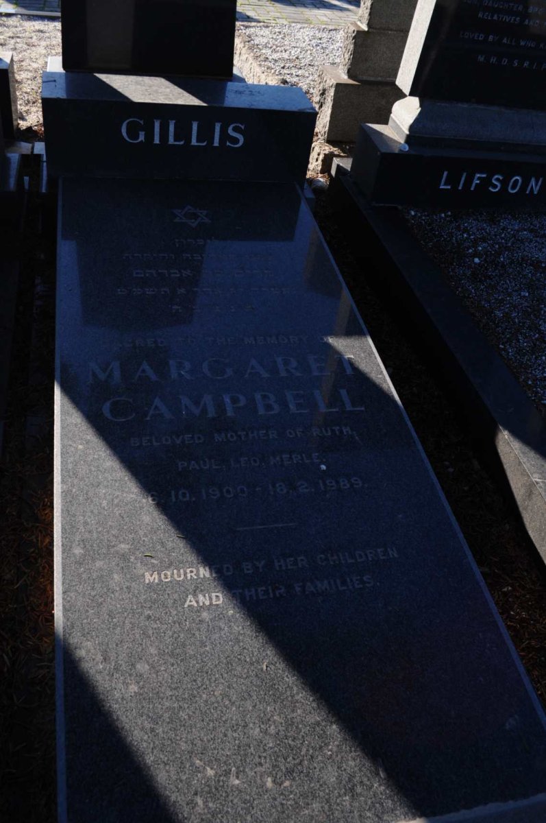 GILLIS Margaret CAMPBELL -1900-1989