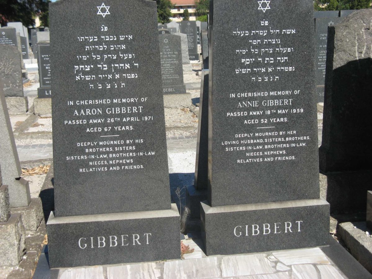 GIBBERT Aaron -1971 &amp; Annie -1959