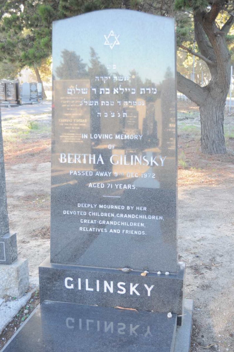 GILINSKY Bertha -1972