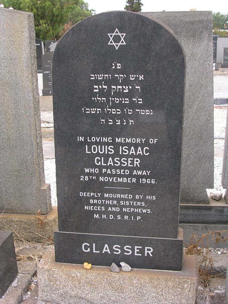 GLASSER Louis Isaac -1966