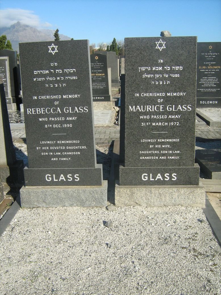 GLASS Maurice -1972 &amp; Rebecca -1990