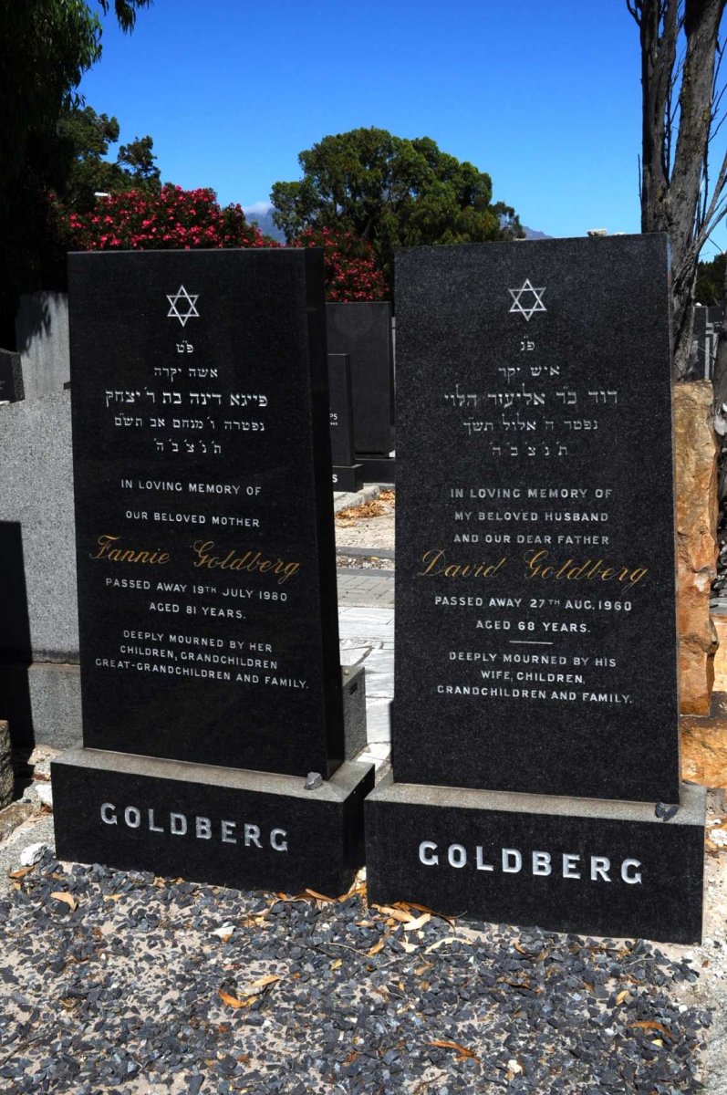 GOLDBERG David -1960 &amp; Fannie -1980