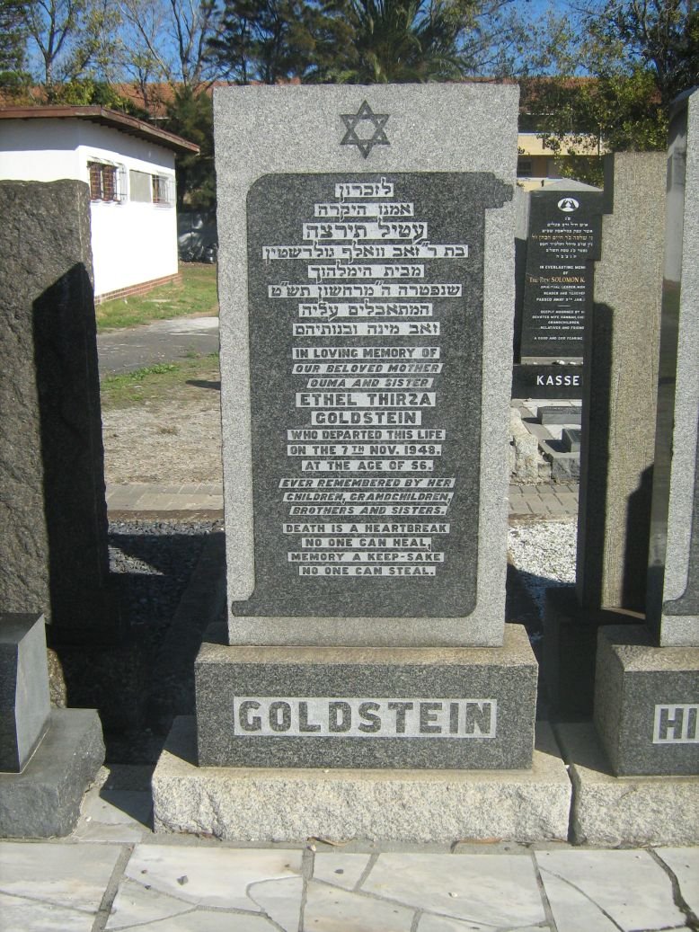 GOLDSTEIN Ethel Thirza -1948