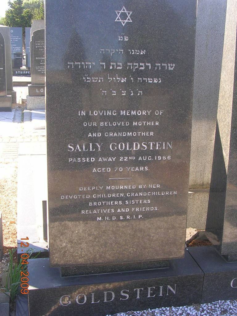 GOLDSTEIN Sally -1966