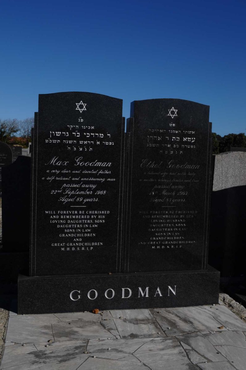 GOODMAN Max -1968 &amp; Ethel -1963