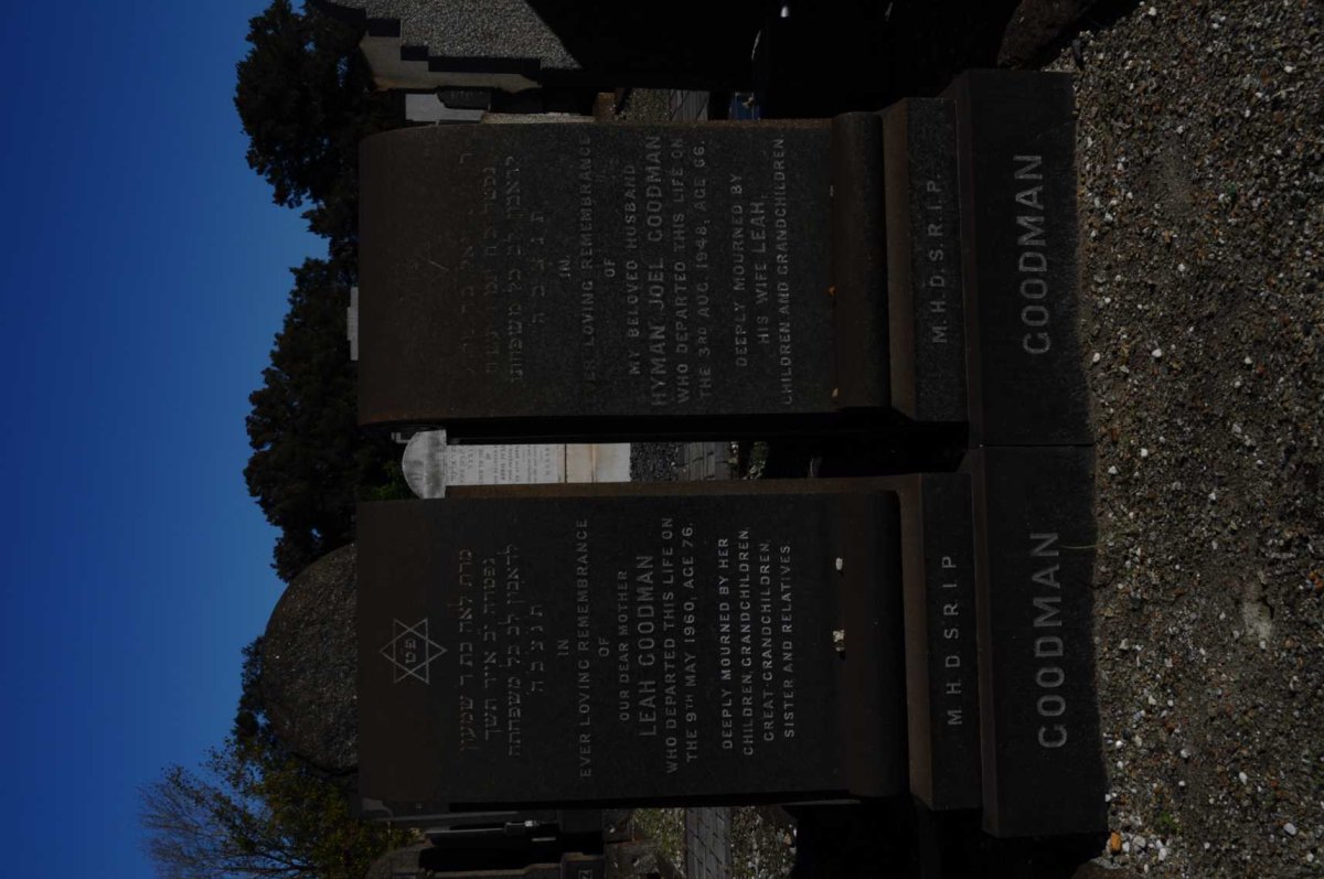 GOODMAN Hyman Joel -1948 &amp; Leah -1960