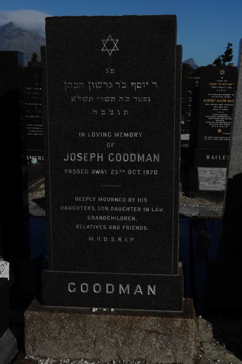 GOODMAN Joseph -1970