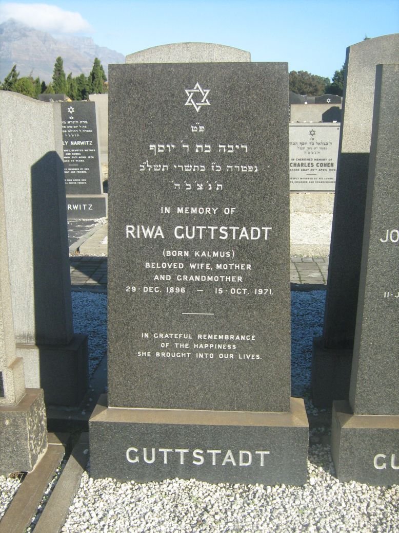 GUTTSTADT Riwa nee KALMUS 1896-1971