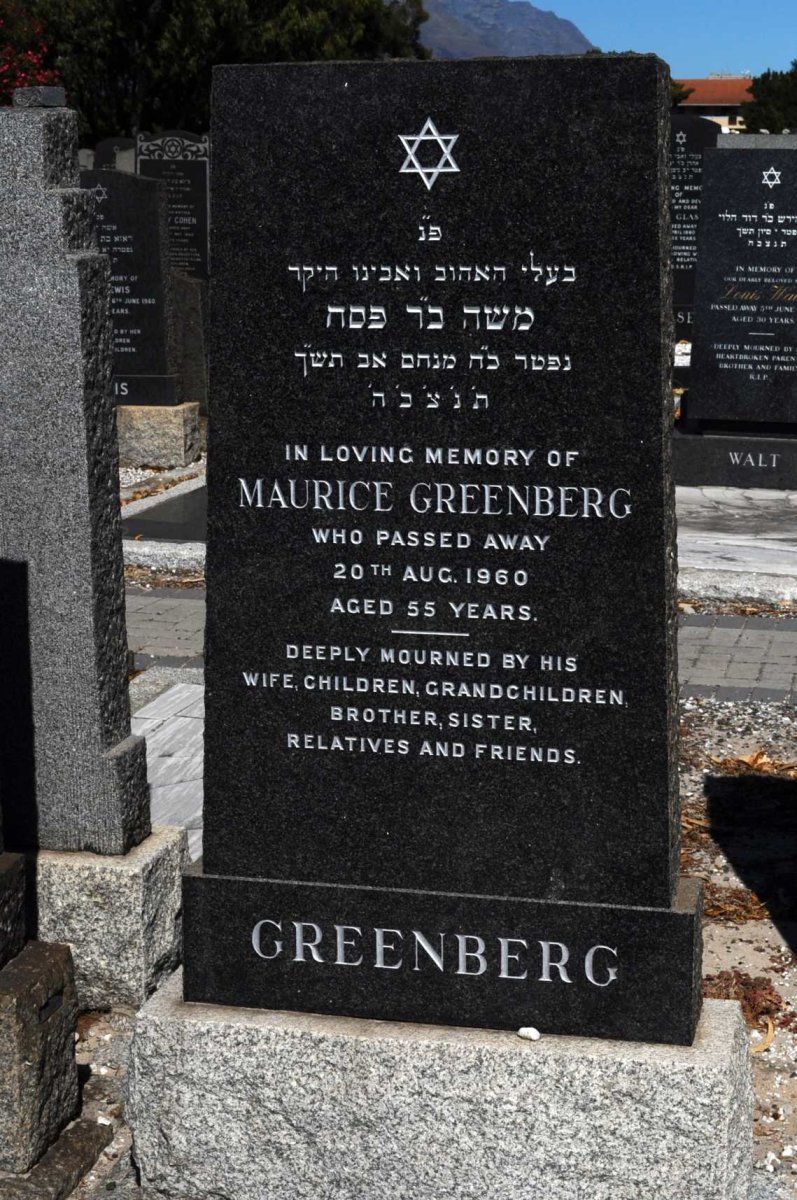 GREENBERG Maurice -1960