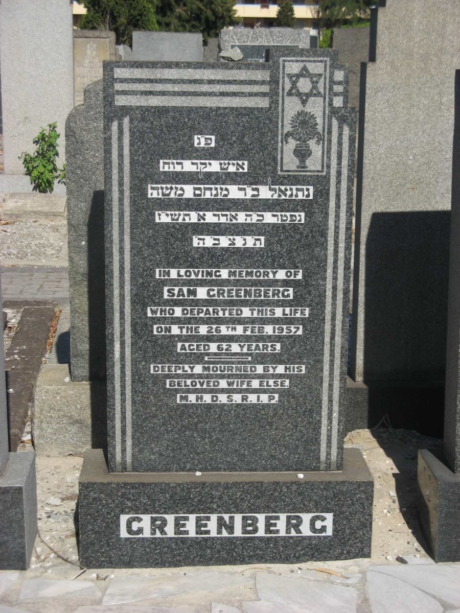 GREENBERG Sam -1957