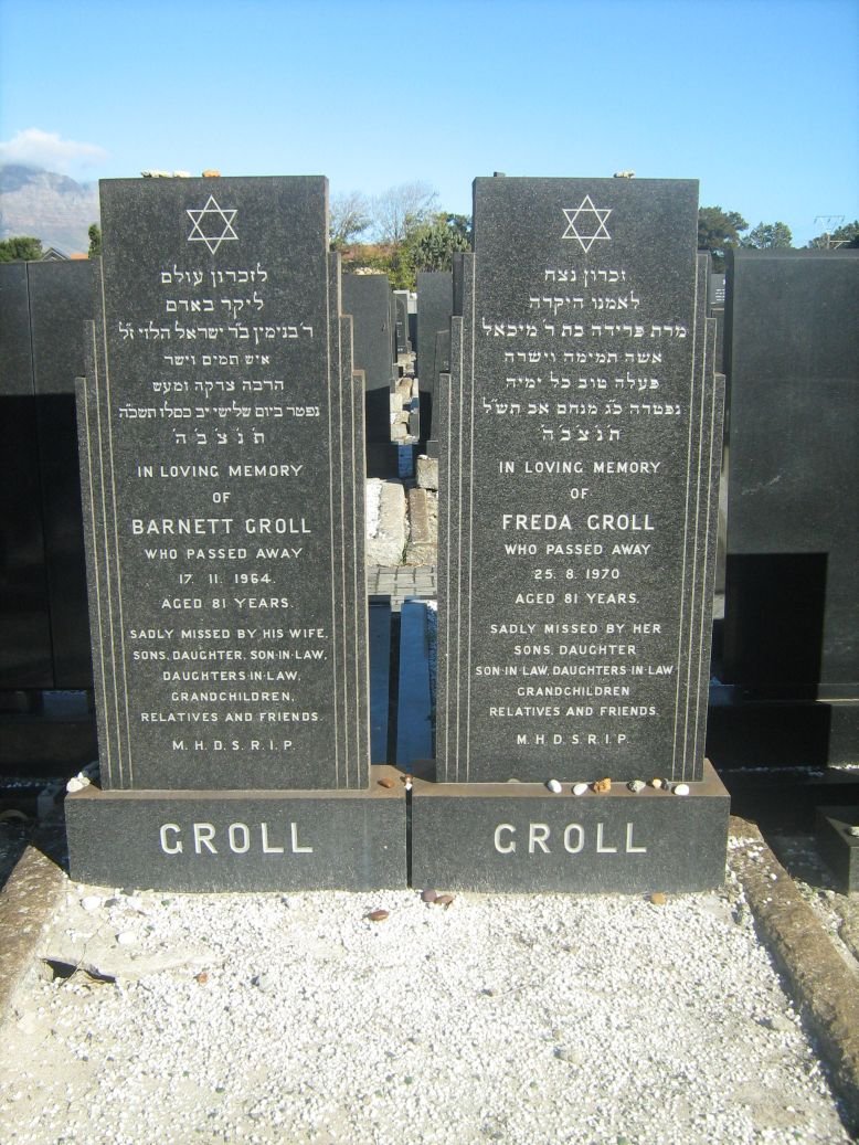 GROLL Barnett -1964 &amp; Freda -1970