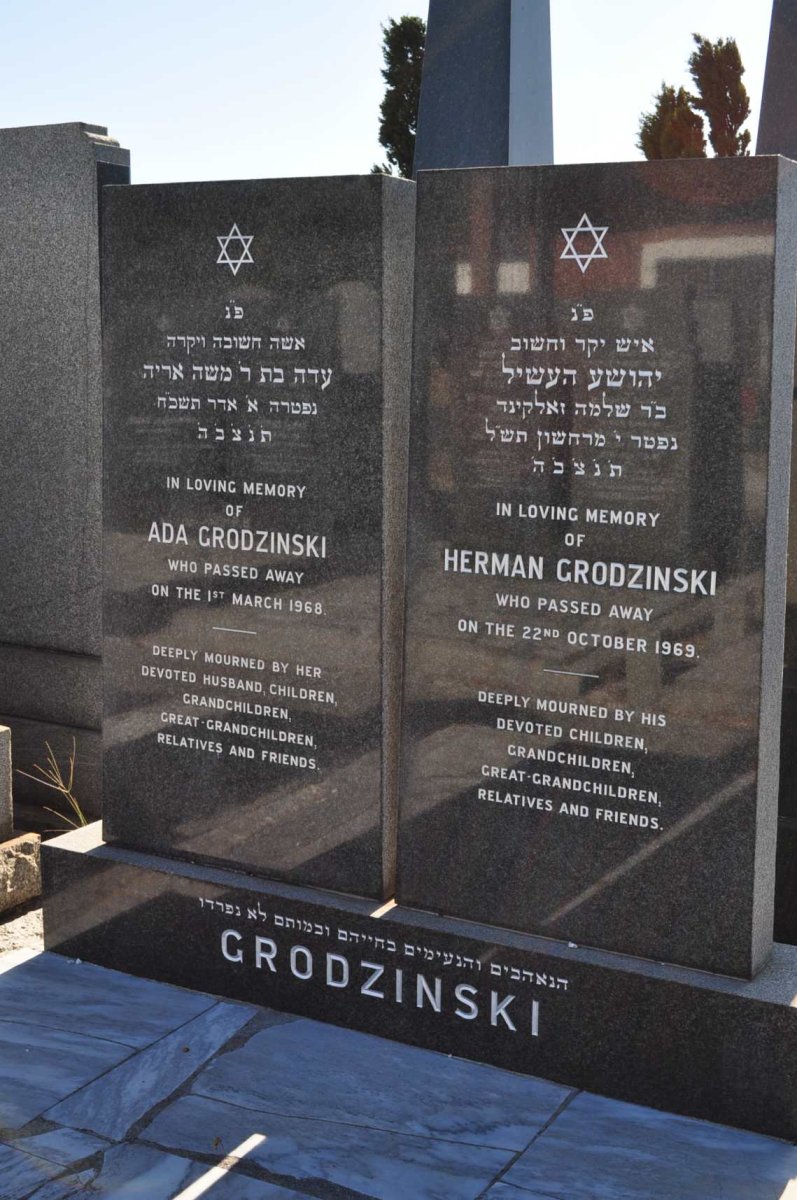 GRODZINSKI Herman -1969 &amp; Ada -1968