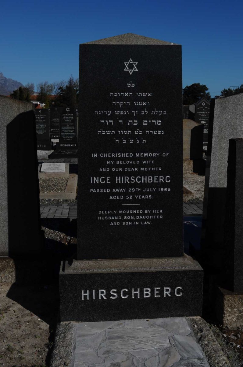 HIRSCHBERG Inge -1965