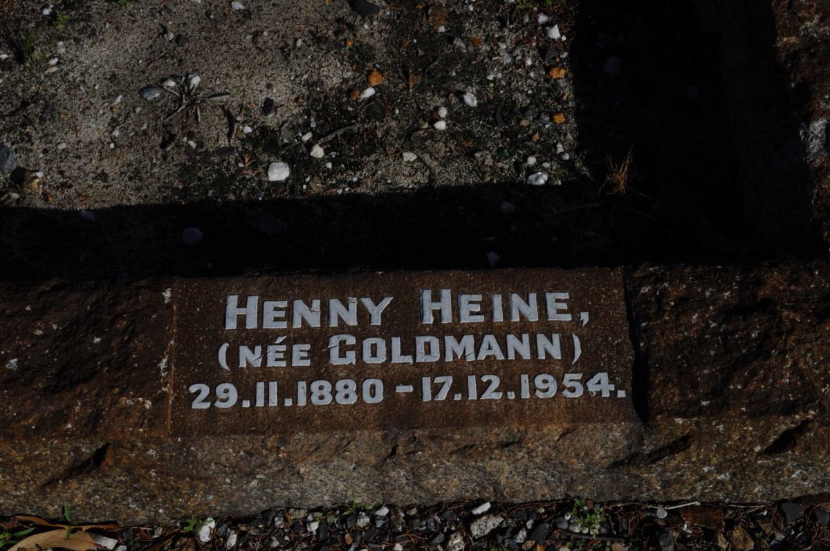 HEINE Henny nee GOLDMANN 1880-1954
