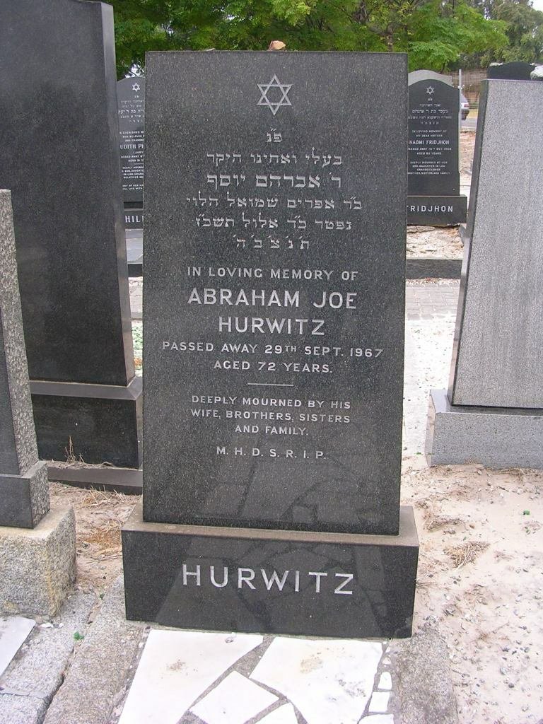 HURWITZ Abraham Joe -1967