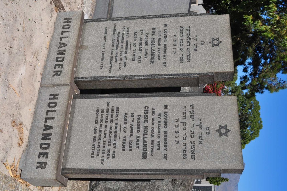HOLLANDER Abe -1961 &amp; Cissie -1958
