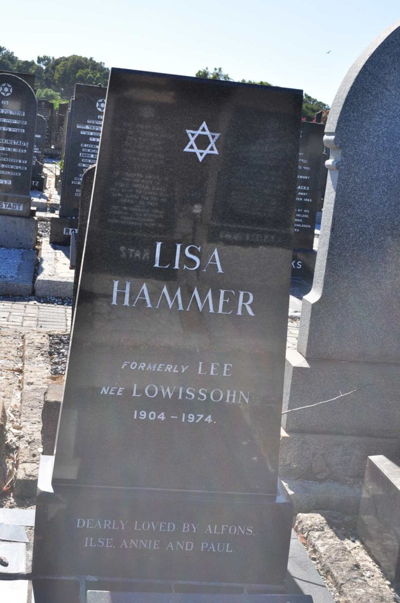 HAMMER Lisa formerly LEE nee LOWISSOHN 1904-1974