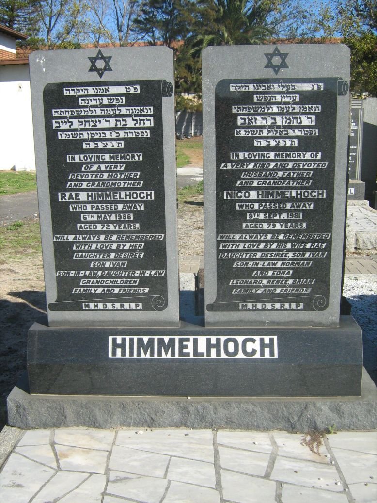 HIMMELHOCH Nico -1981 &amp; Rae -1986