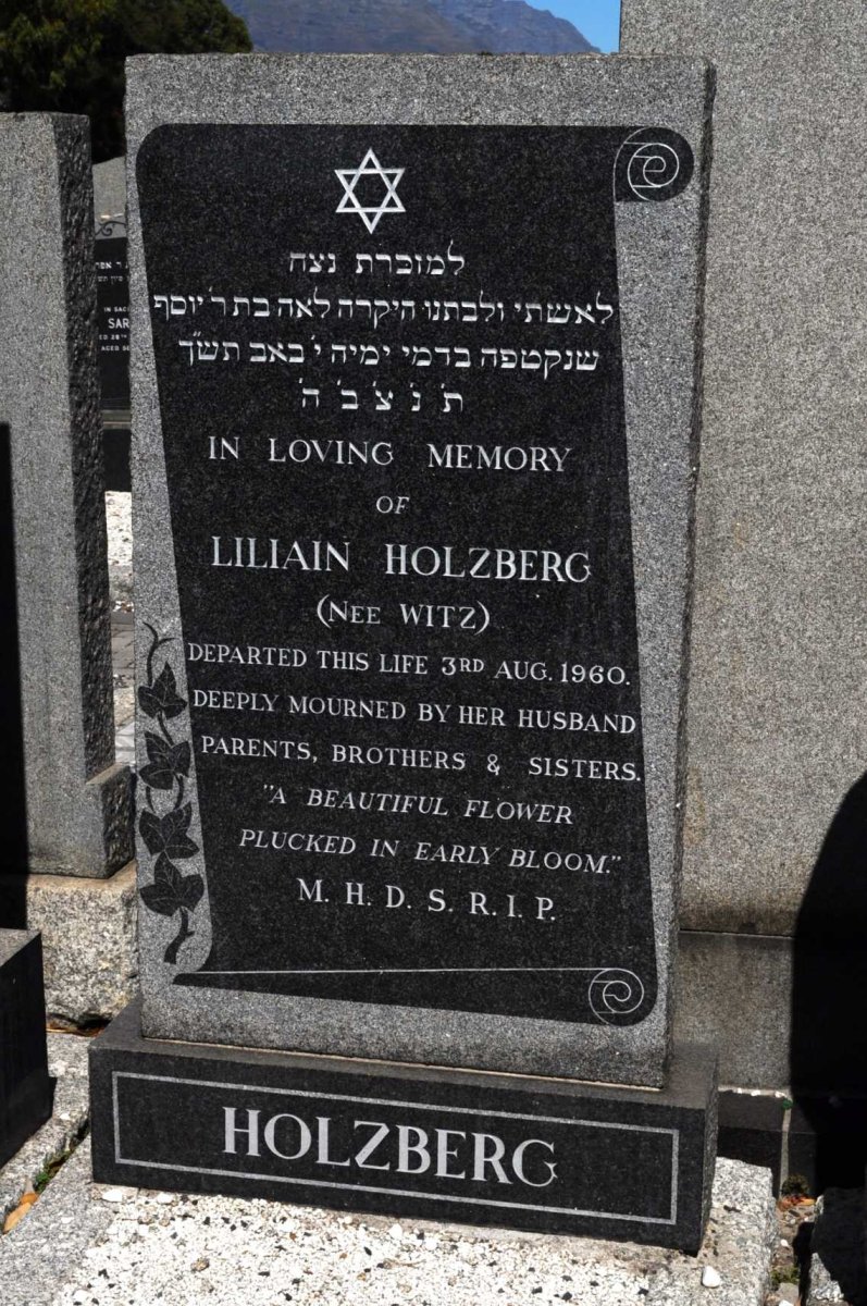 HOLZBERG Lilian nee WITZ -1960
