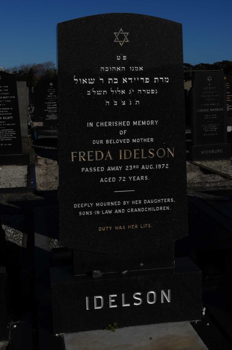 IDELSON Freda -1972