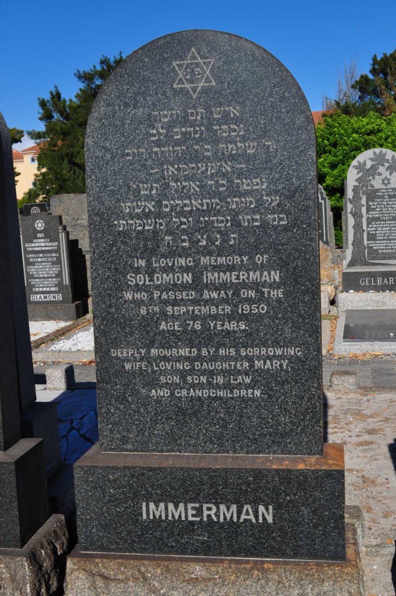 IMMERMAN Solomon -1950