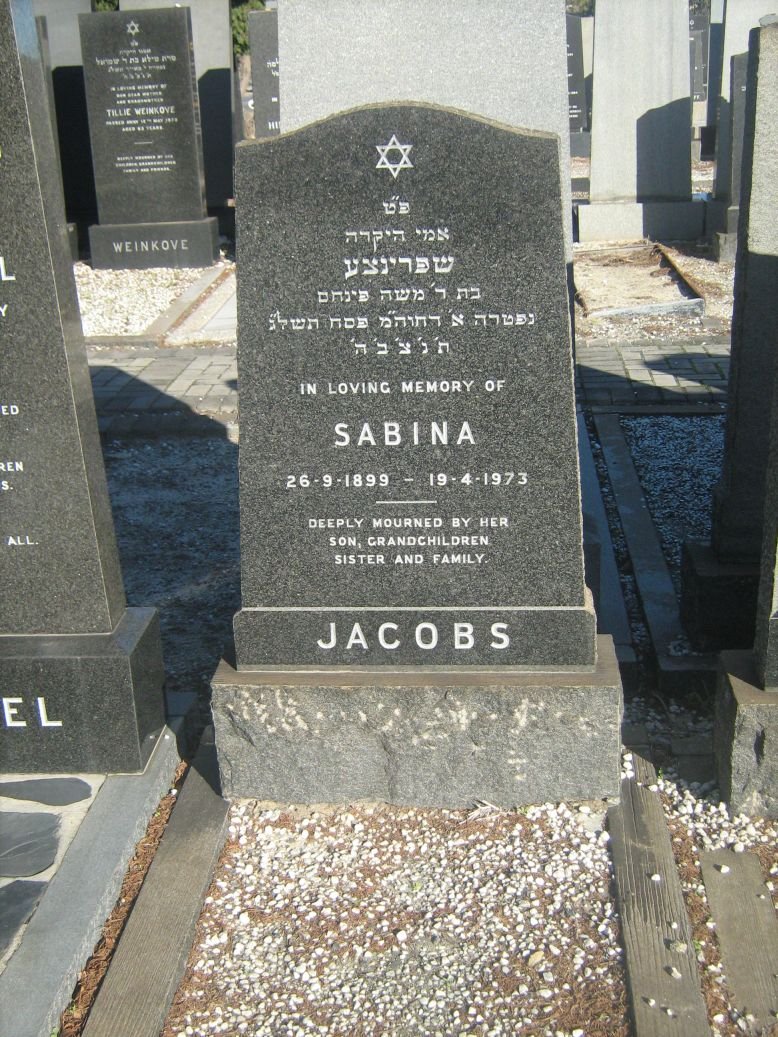 JACOBS Sabina 1899-1973