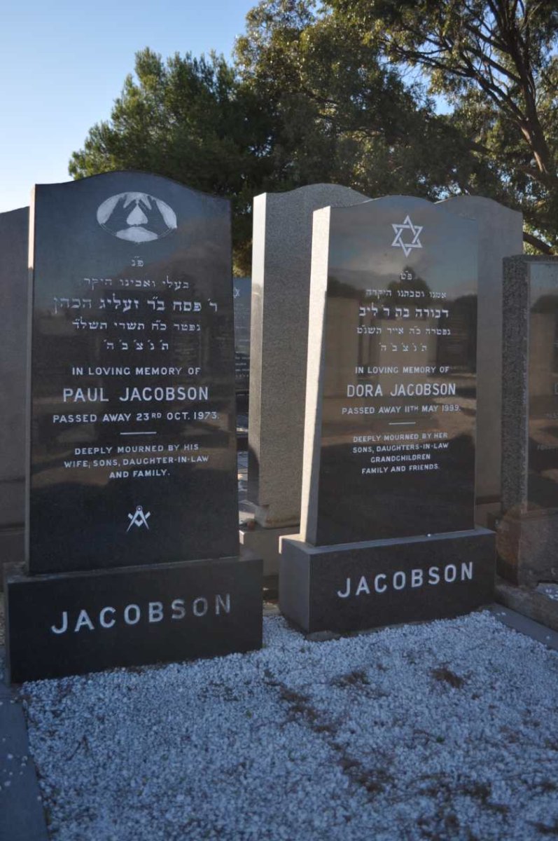 JACOBSON Paul -1973 &amp; Dora -1999
