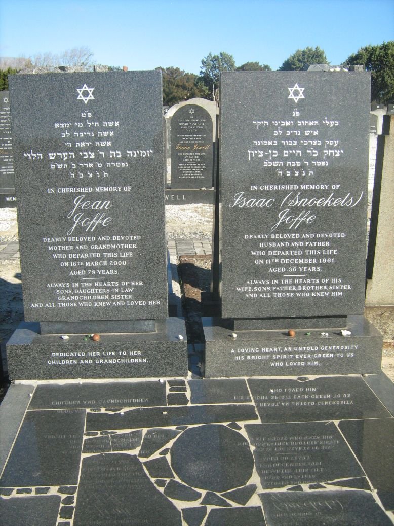 JOFFE Isaac -1961 &amp; Jean -2000