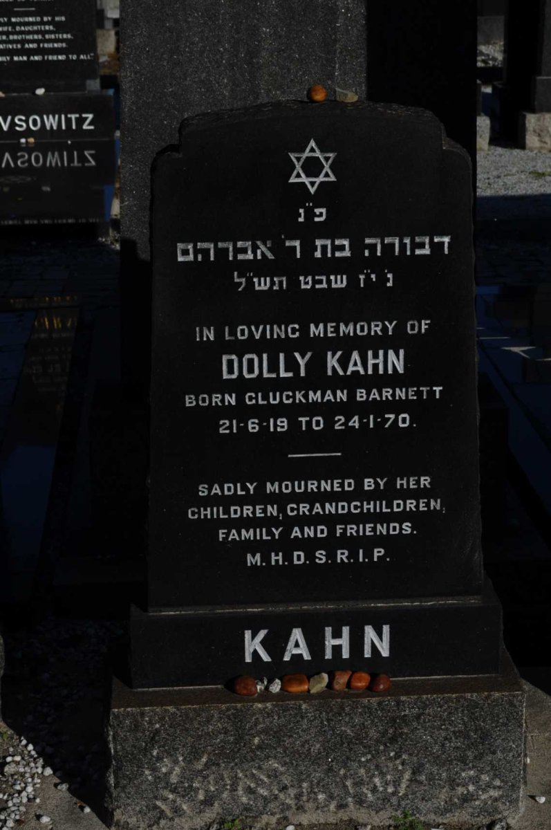 KAHN Dolly nee GLUCKMAN BARNETT 1919-1970